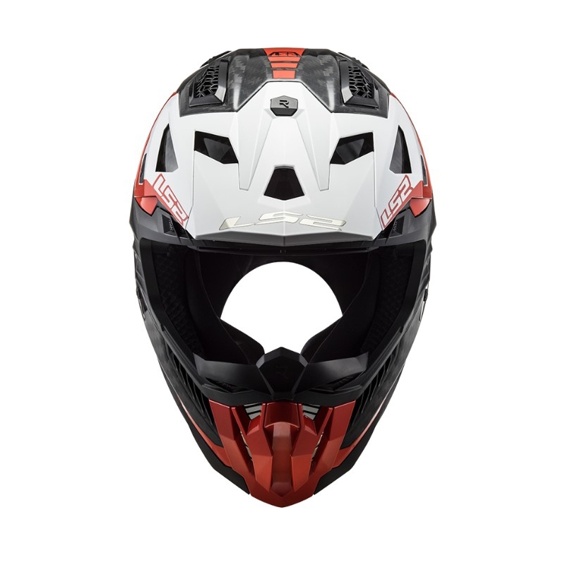 Motorcrosshelm LS2 MX703 C X-Force Victory zwart-rood-wit