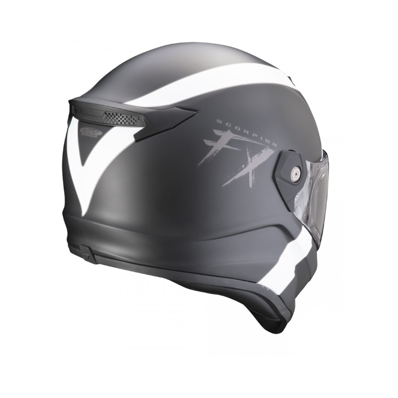 Motorhelm SCORPION COVERT FX GALLUS zwart-wit