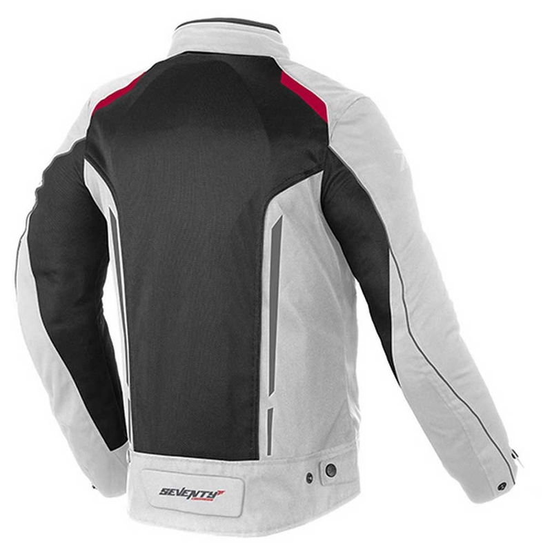 Motorjas SEVENTY DEGREES SD-JT32 zwart-grijs-rood