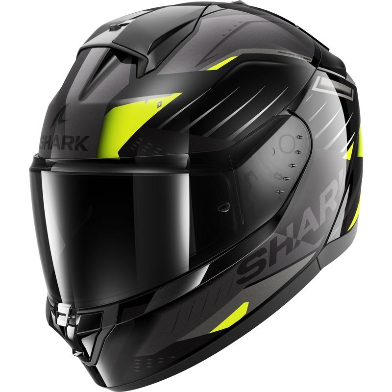 Integraalhelm SHARK RIDILL 2 BERSEK zwart-grijs-fluogeel