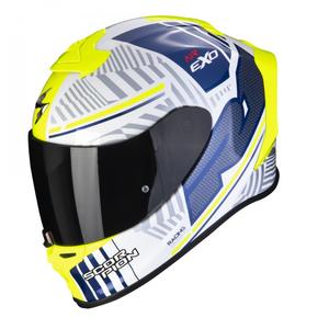 Integraalhelm Scorpion EXO-R1 EVO Air Victory wit-blauw-geel