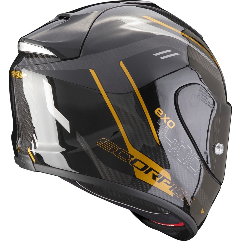 Integrální přilba na motorku Scorpion EXO-1400 EVO Carbon Air Kydra černo-zlatá