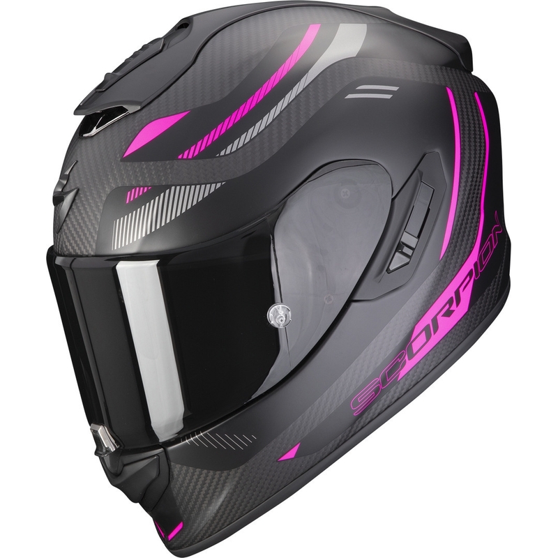 Integraal motorhelm Scorpion EXO-1400 EVO Carbon Air Kydra zwart-roze