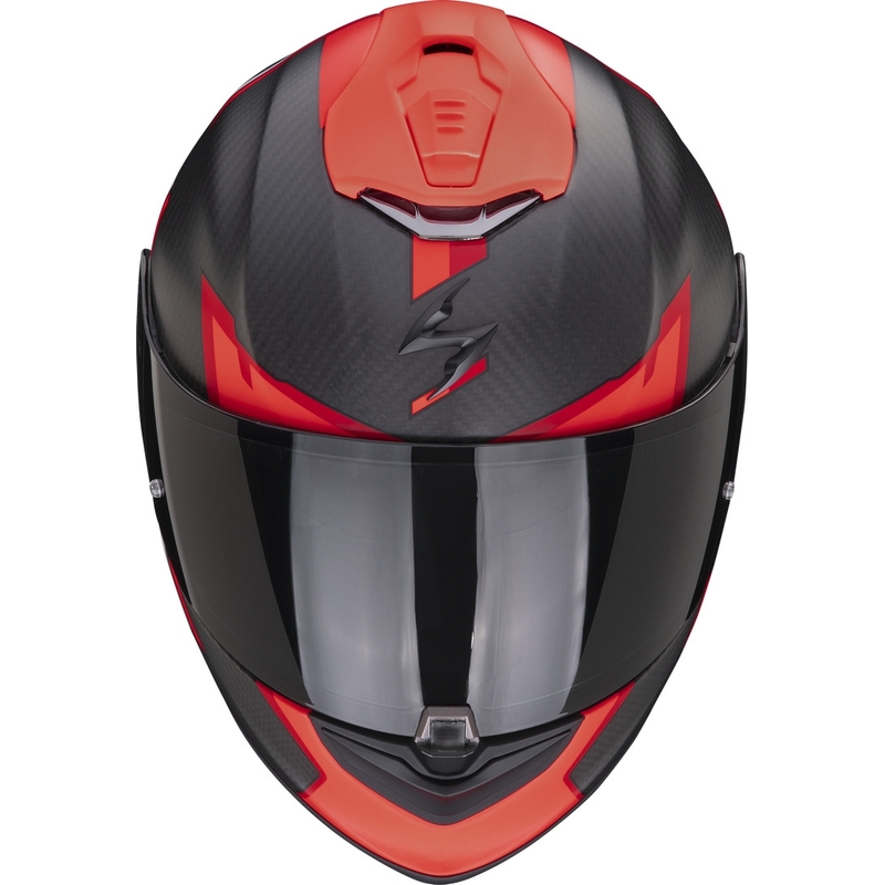 Integraalhelm Scorpion EXO-1400 EVO Carbon Air Kendal zwart-rood