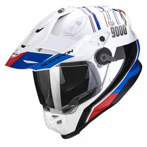 Enduro motorhelm SCORPION ADF-9000 AIR Desert wit-blauw-rood