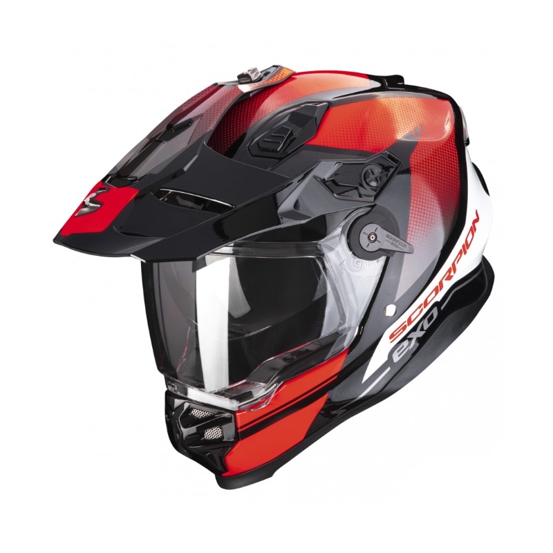 Enduro motorhelm SCORPION ADF-9000 AIR Trail zwart-rood uitverkoop