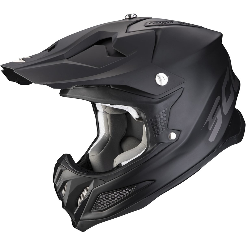 Motorcrosshelm Scorpion VX-22 Air Massief zwart mat