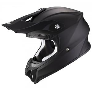 Motorcrosshelm Scorpion VX-16 EVO AIR Massief zwart mat