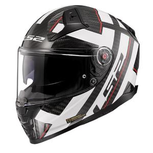 LS2 FF811 Vector II C Sterke zwart-witte integraal motorhelm