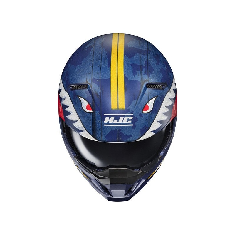 Open helm met masker HJC i20 Vanguard Call Of Duty MC2SF wit-geel-rood-blauw