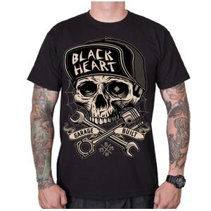 Heren T-shirt Black Heart Garage Built