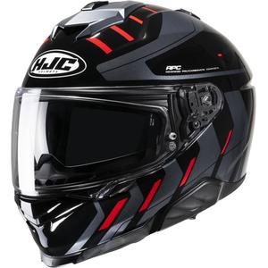 HJC i71 Simo MC1 zwart-grijs-rood integraal motorhelm