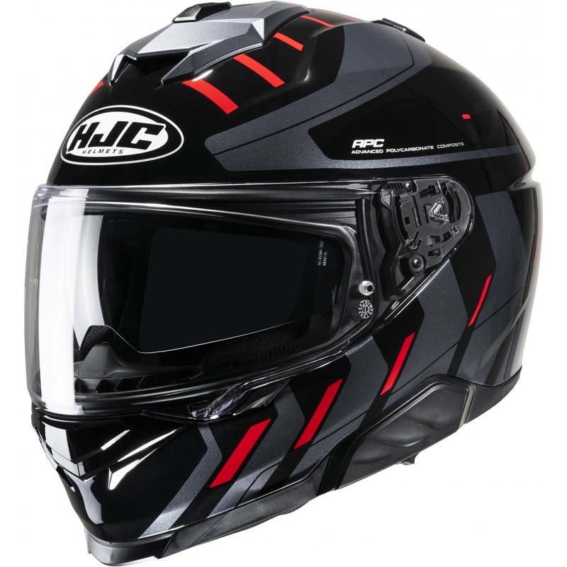 HJC i71 Simo MC1 zwart-grijs-rood integraal motorhelm
