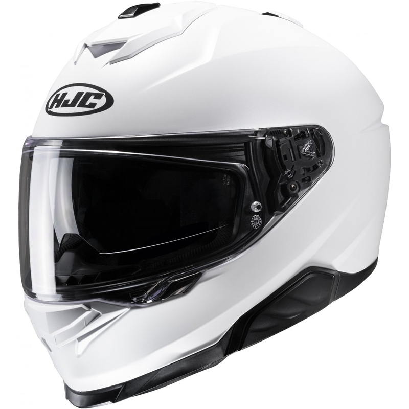 Integrale motorhelm HJC i71 Solid Semi Flat Pearl White