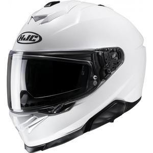 HJC i71 Solid parelmoer witte integraal motorhelm