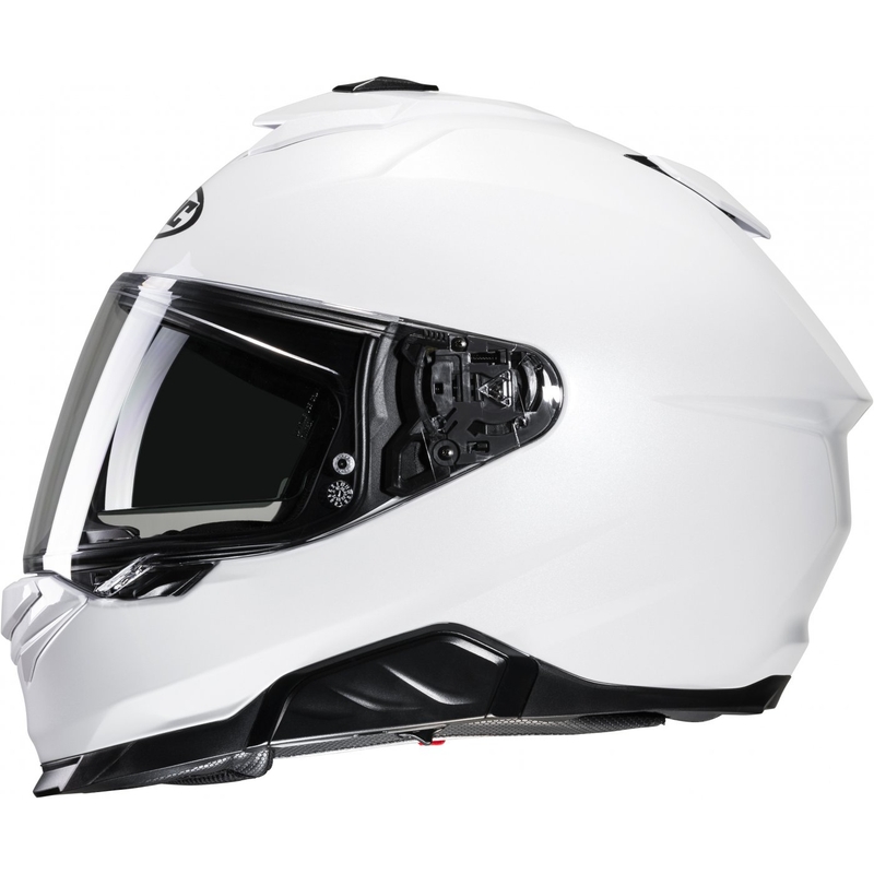 HJC i71 Solid parelmoer witte integraal motorhelm