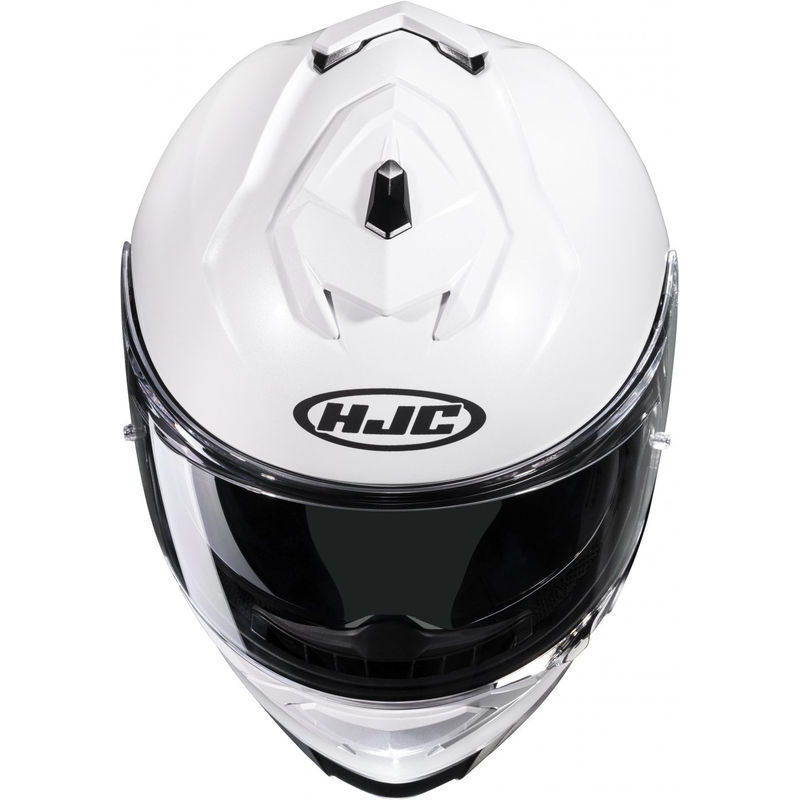 HJC i71 Solid parelmoer witte integraal motorhelm