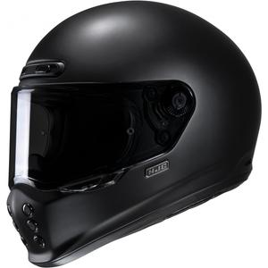 HJC V10 Solid half platte integraal motorhelm zwart