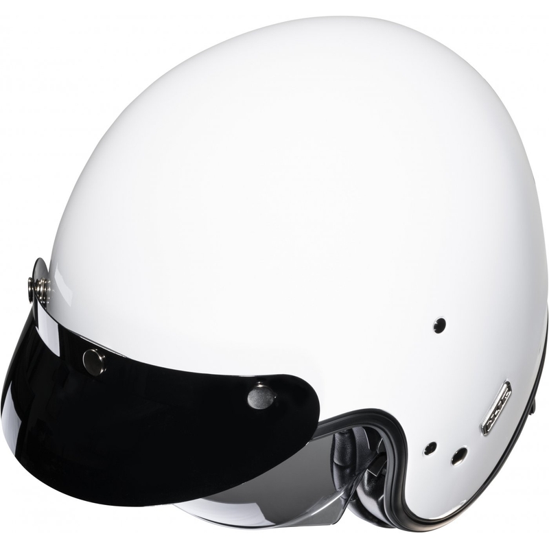 Open motorhelm HJC V31 effen wit