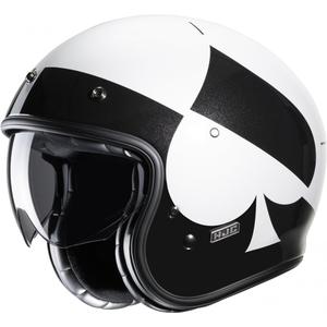 Open motorhelm HJC V31 Kuz MC5 zwart/wit uitverkoop