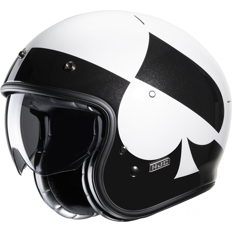 Open motorhelm HJC V31 Kuz MC5 zwart/wit uitverkoop