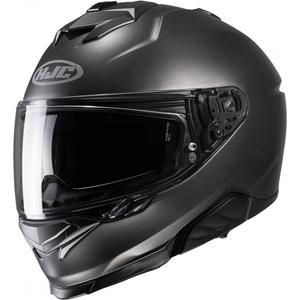 HJC i71 Solid Semi Flat titanium integraal motorhelm