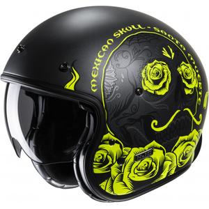 Open motorhelm HJC V31 Desto MC3HSF zwart-fluo geel