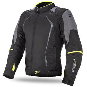 Motorjas SEVENTY DEGREES SD-JR47 zwart-grijs-fluogeel