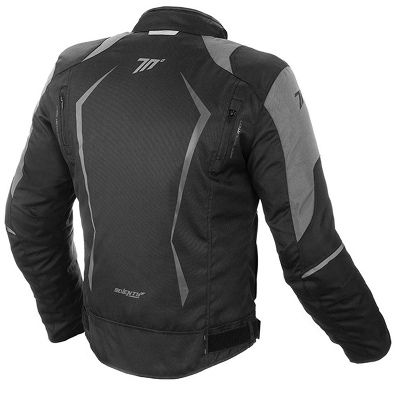 Motorjas SEVENTY DEGREES SD-JR47 zwart-grijs