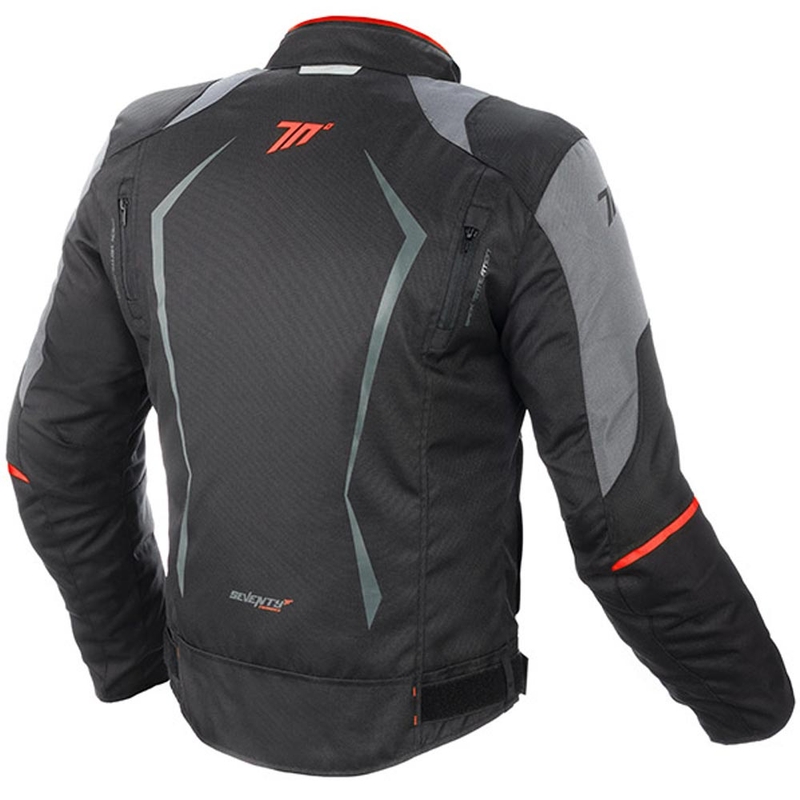 Motorjas SEVENTY DEGREES SD-JR47 zwart-grijs-rood