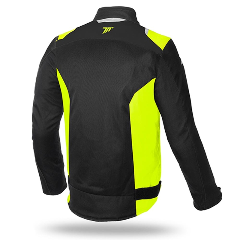 Motorjas SEVENTY DEGREES SD-JR48 zwart-fluogeel