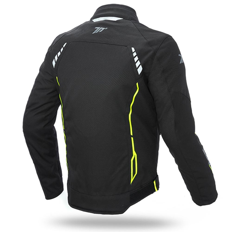 Motorjas SEVENTY DEGREES SD-JR65 zwart-fluogeel