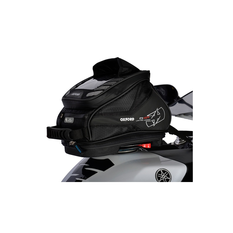 Tanktas voor motorfiets Oxford Q4R QR-zwart