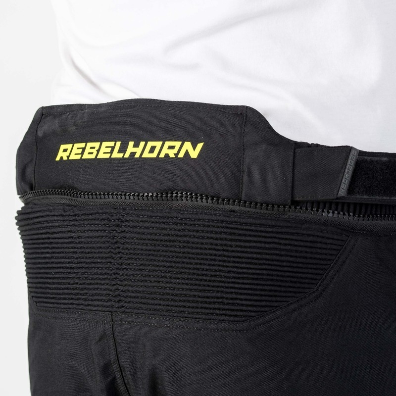 Rebelhorn Patrol Grijs-Zwart-Fluo Geel Motorbroek uitverkoop