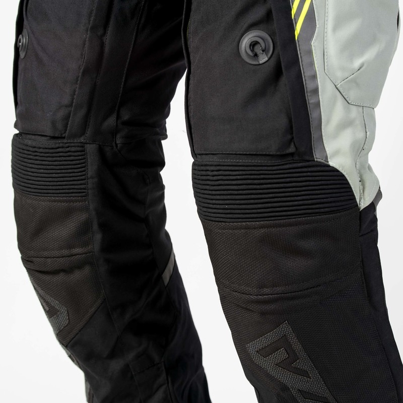 Rebelhorn Patrol Grijs-Zwart-Fluo Geel Motorbroek uitverkoop