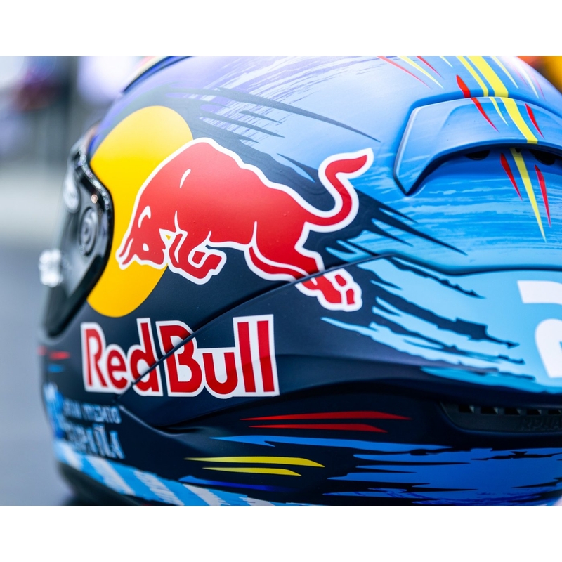 Integraalhelm HJC RPHA 1 Redbull Jerez GP MC21SF rood-geel-blauw