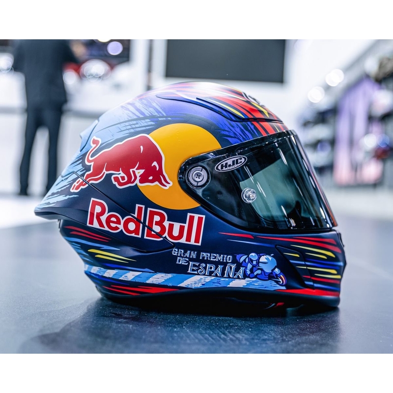 Integraalhelm HJC RPHA 1 Redbull Jerez GP MC21SF rood-geel-blauw