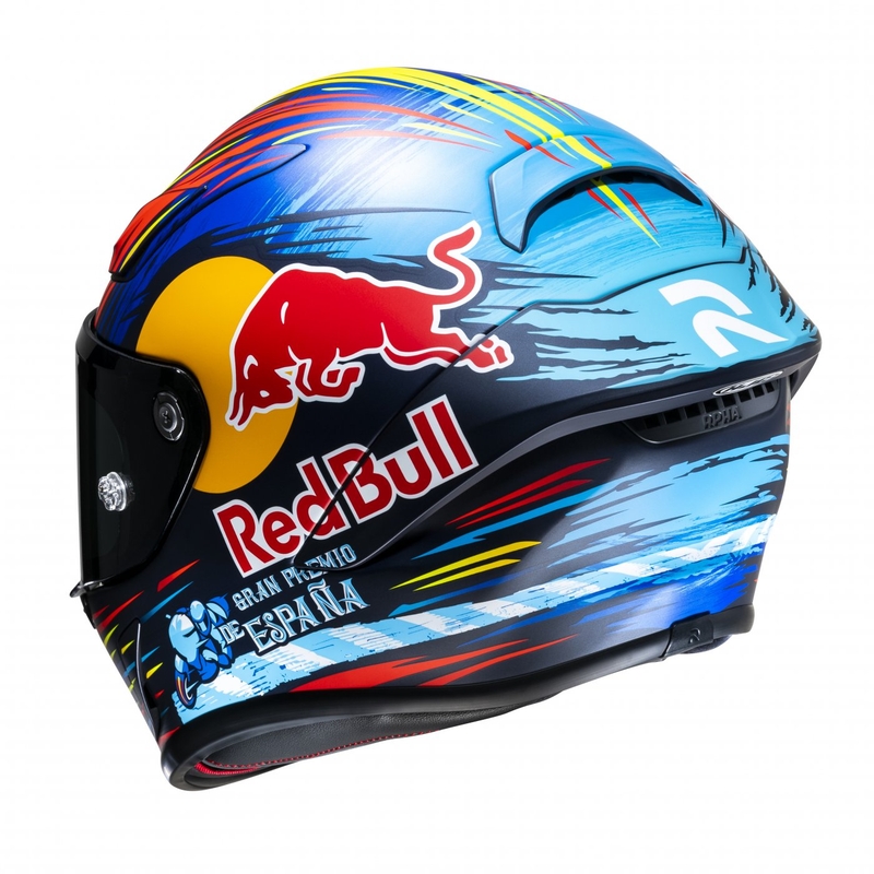 Integraalhelm HJC RPHA 1 Redbull Jerez GP MC21SF rood-geel-blauw