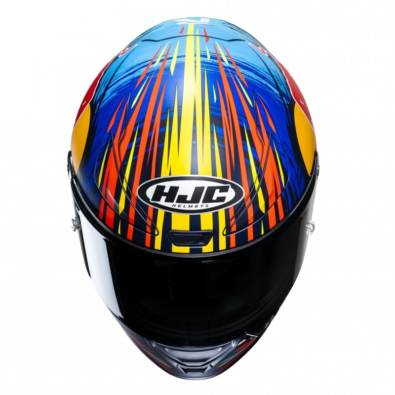 Integraalhelm HJC RPHA 1 Redbull Jerez GP MC21SF rood-geel-blauw