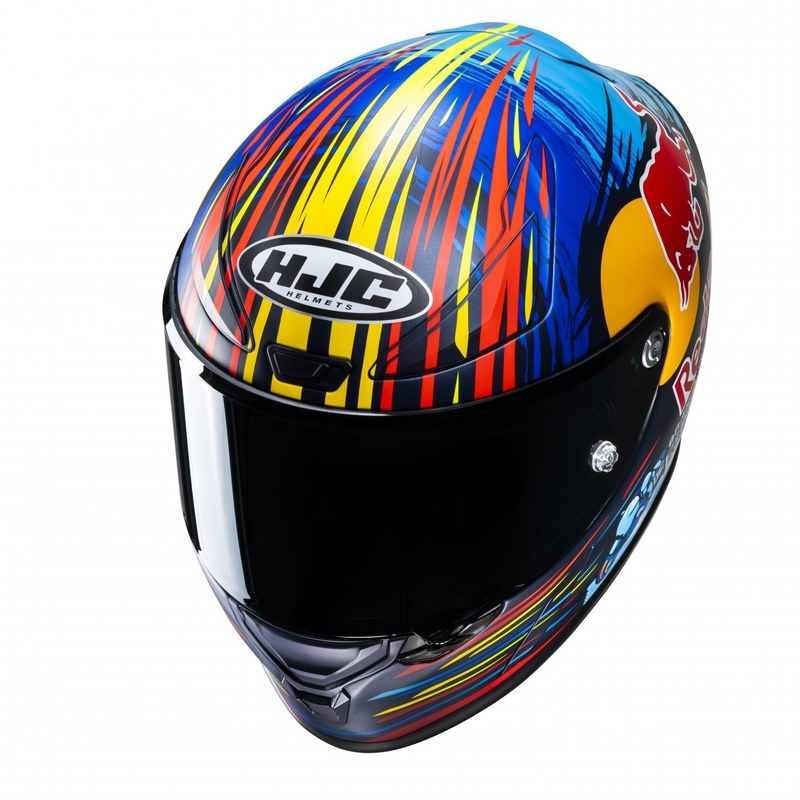 Integraalhelm HJC RPHA 1 Redbull Jerez GP MC21SF rood-geel-blauw
