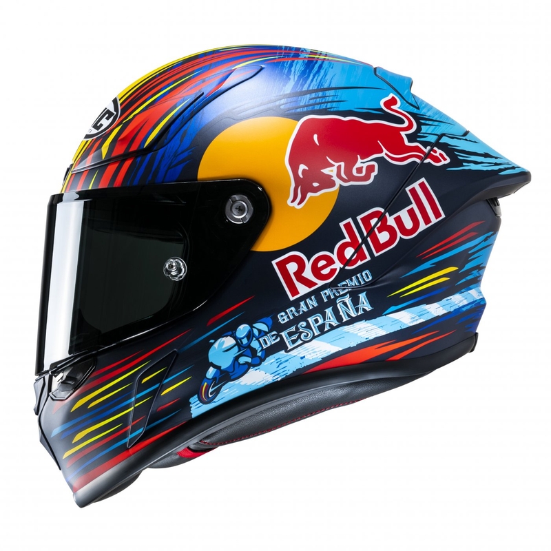 Integraalhelm HJC RPHA 1 Redbull Jerez GP MC21SF rood-geel-blauw