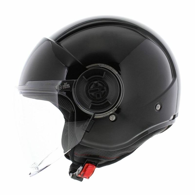 Open motorhelm MT Viale SV S glanzend zwart