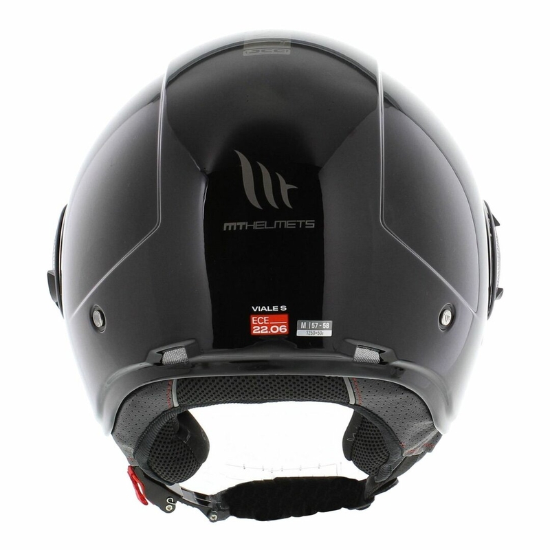 Open motorhelm MT Viale SV S glanzend zwart
