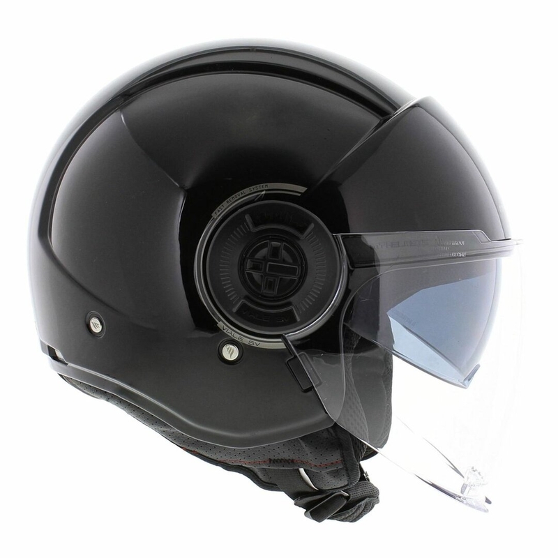 Open motorhelm MT Viale SV S glanzend zwart