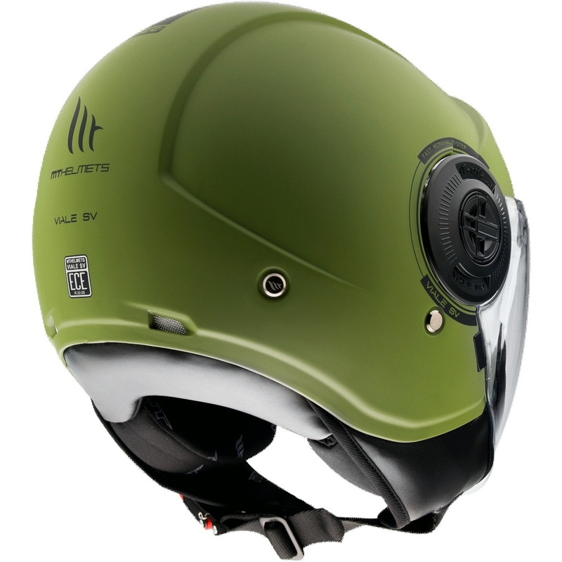 MT Viale SV S open motorhelm groen mat