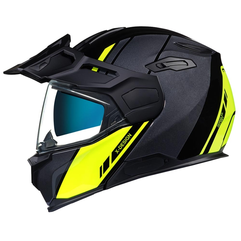 Vyklápěcí přilba NEXX X.Vilijord Hi-Viz šedo-fluo žlutá výprodej