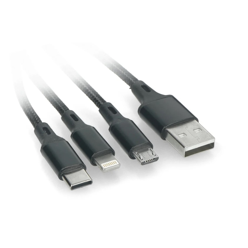 USB-kabel 3in1 MotoZem