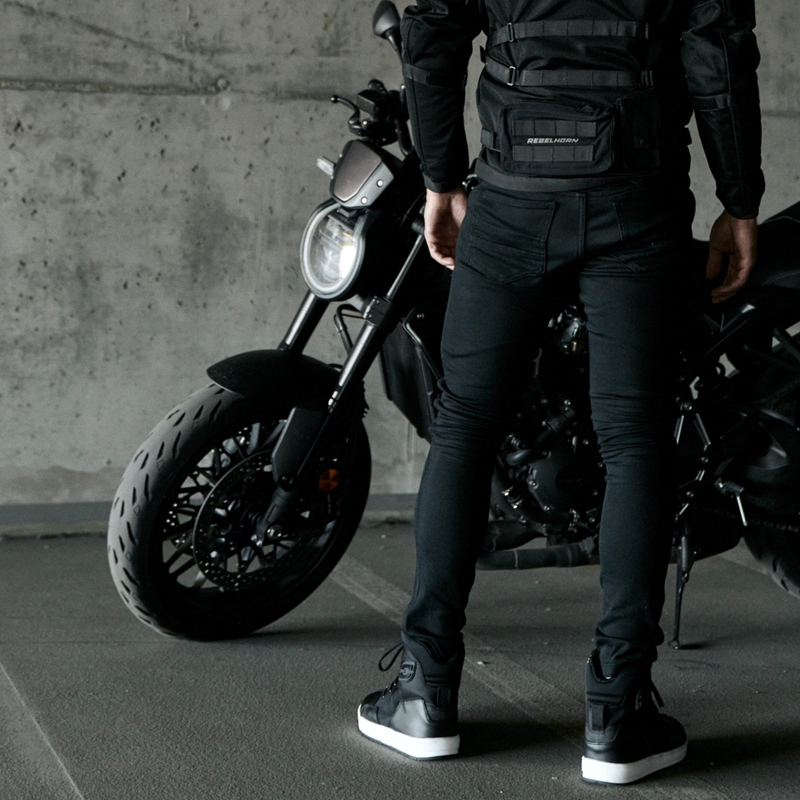 Rebelhorn Eagle III Zwarte Motorfiets Jeans uitverkoop
