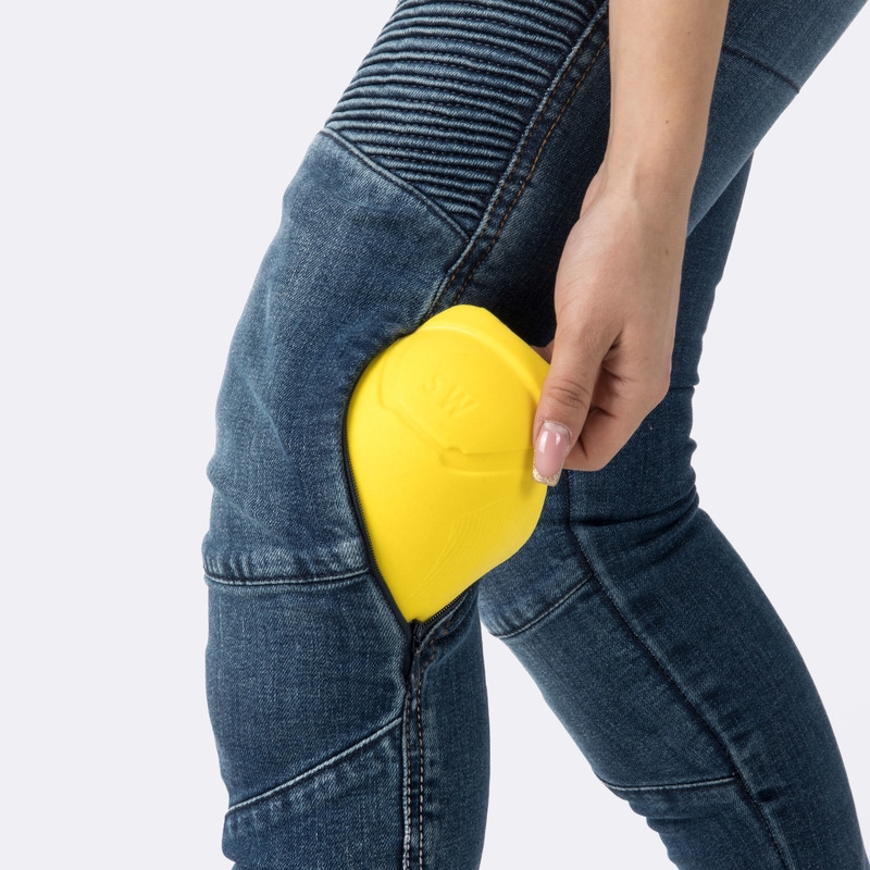 Damesfietsjeans Ozone Agness II in gewassen blauw uitverkoop