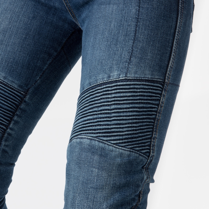 Damesfietsjeans Ozone Agness II in gewassen blauw uitverkoop